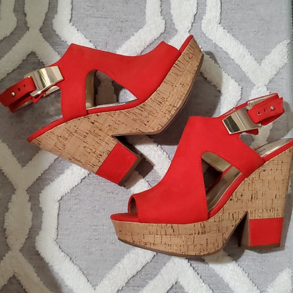 Red Carlos Santana heels